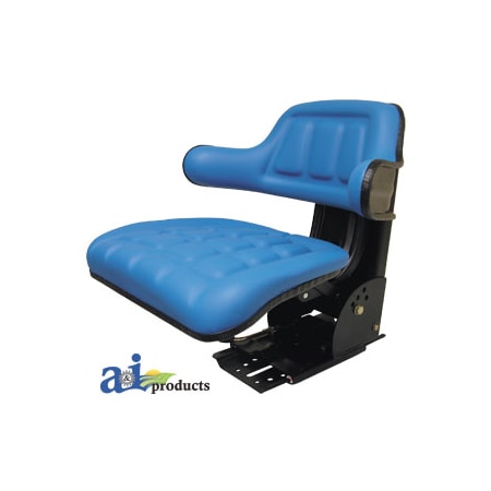 A & I Products Flip-Up Seat, Wrap Around Back, BLU 22.5" x18.25" x9.5" A-WF222BU